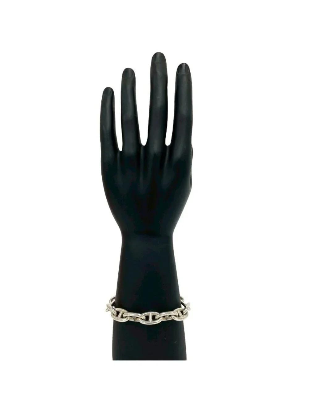 Hermes Chaine D'ancre GM 13 Frame Bracelet 925 Sterling Silver